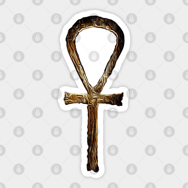 Ankh Ancient Art Design Sticker by Pikmi